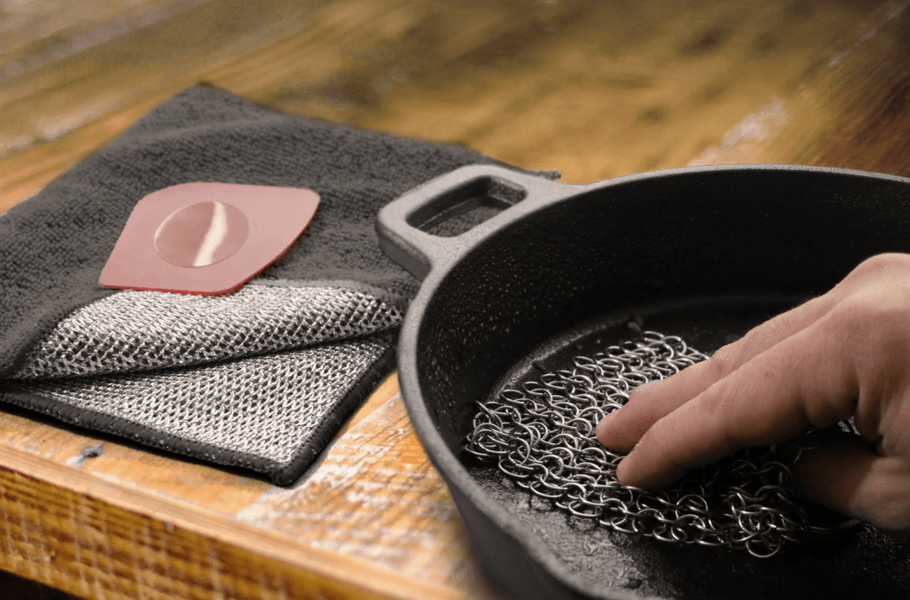 Cast Iron Cleaning Kit Stainless Steel, view: 2