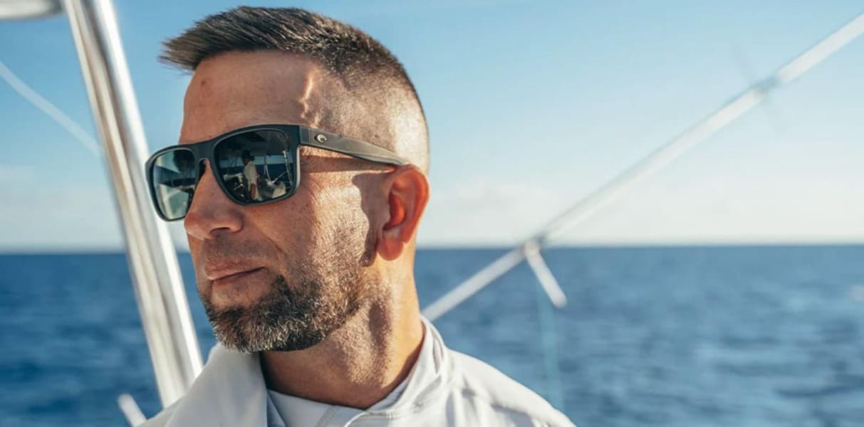 Spearo XL Matte Black Blue Mirror, view: 6