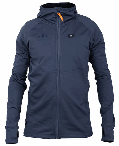 Heated Anyday Zip-Hoodie Marineblå, view: 0