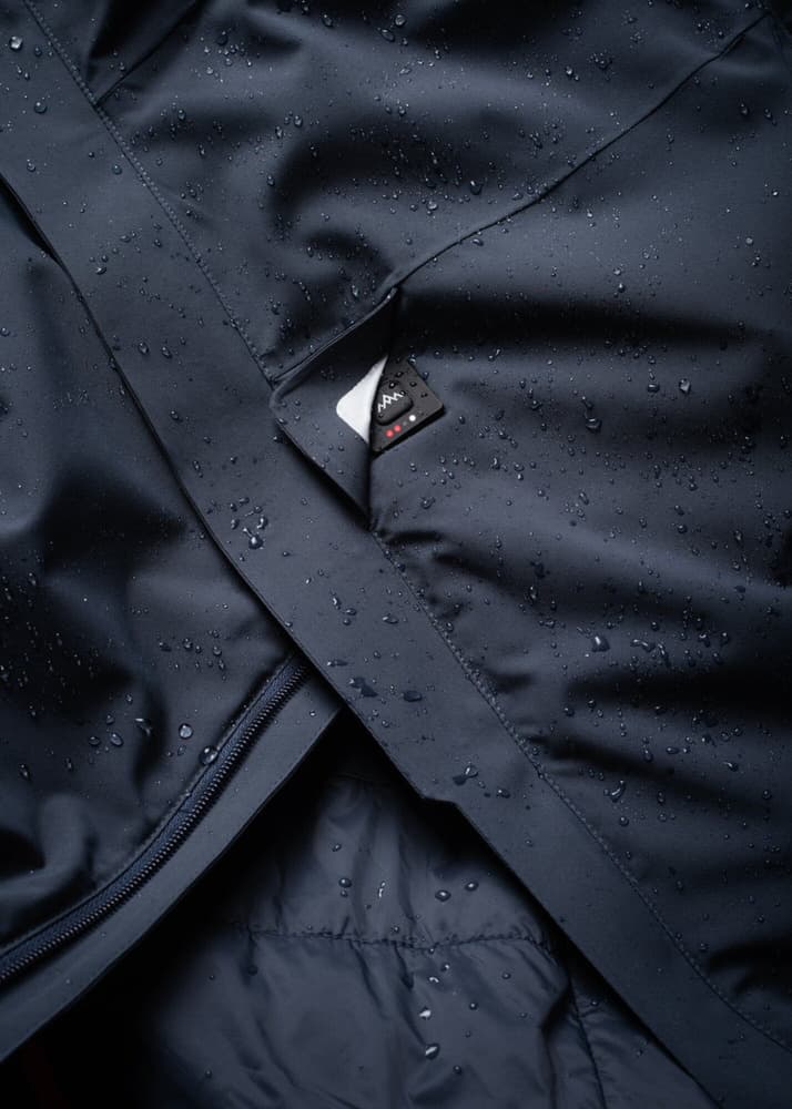 Heated Oslo Coat Mens Navy, view: 10