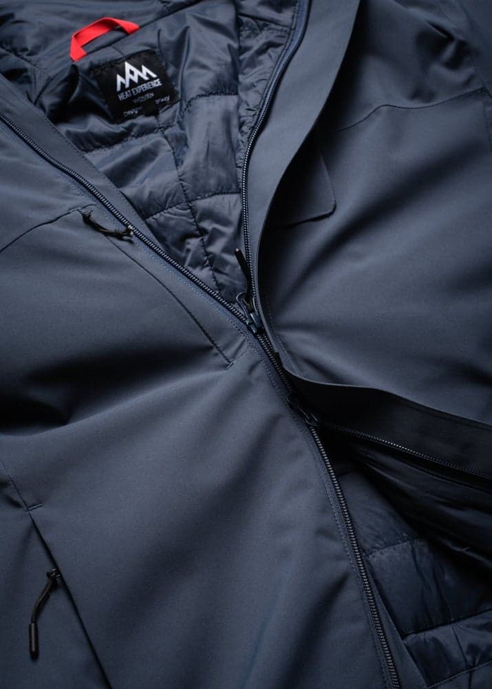 Heated Oslo Coat Mens Navy, view: 9