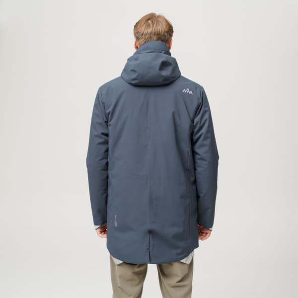 Heated Oslo Coat Mens Navy, view: 5