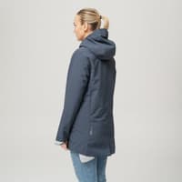 Heated Oslo Coat Womens Navy - view: 4