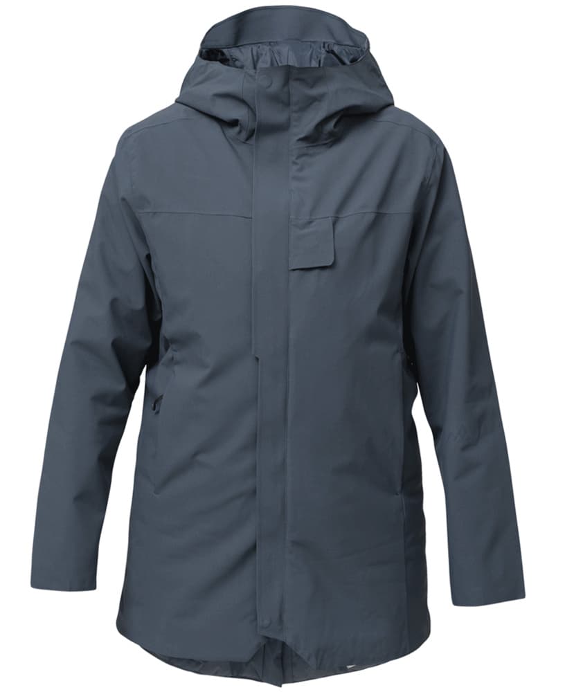 Heated Oslo Coat Womens Navy, view: 0