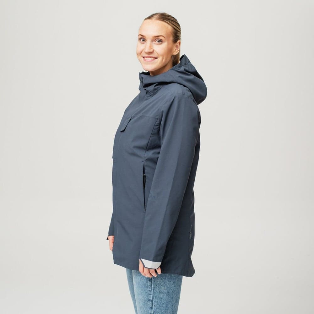 Heated Oslo Coat Womens Navy, view: 6
