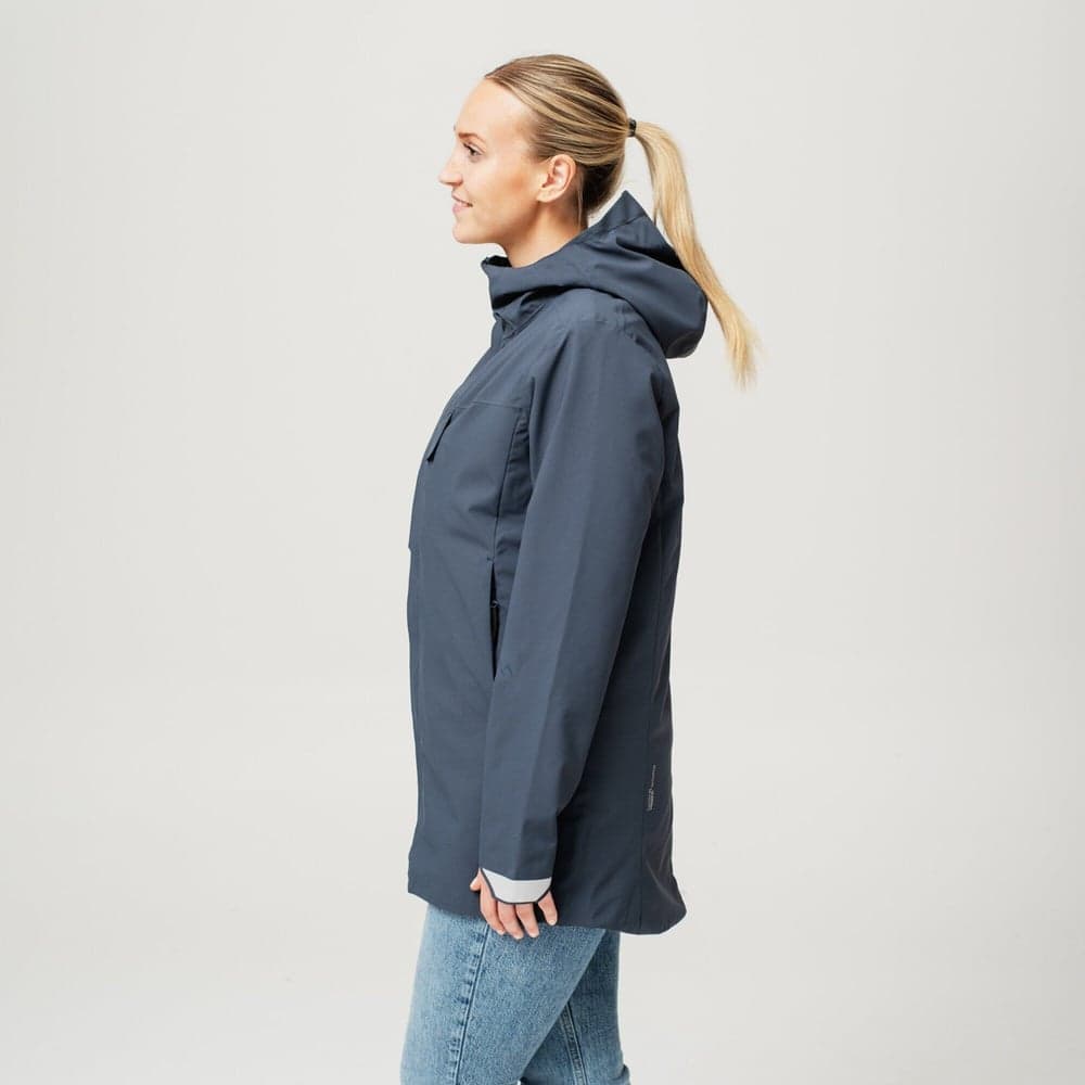 Heated Oslo Coat Womens Navy, view: 7