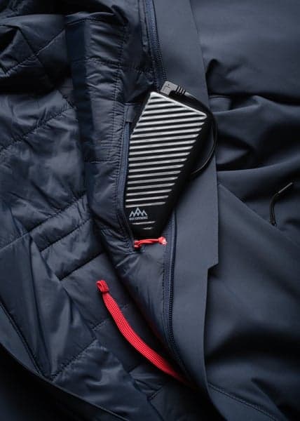 Heated Oslo Coat Womens Navy, view: 13