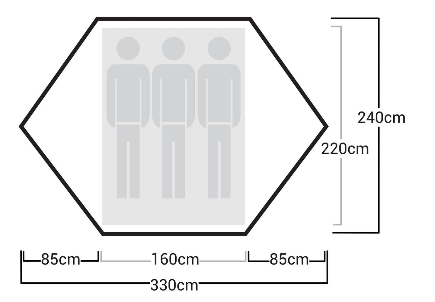Adventure Reinsfjell SL 3 Dome Adventure Grey, view: 2