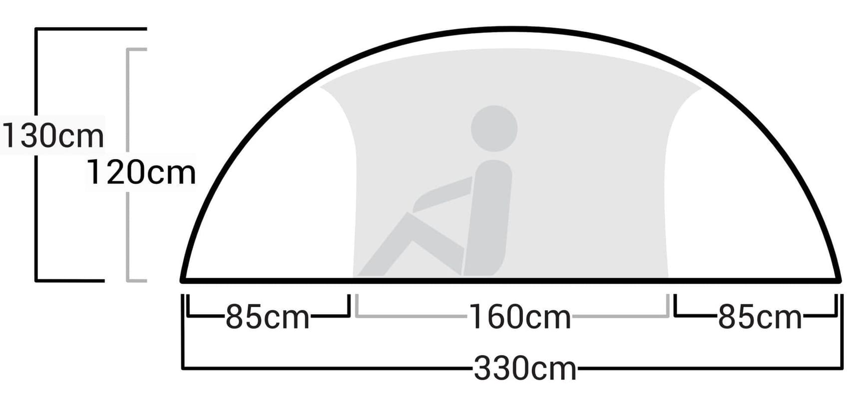 Adventure Reinsfjell SL 3 Dome Adventure Grey, view: 3