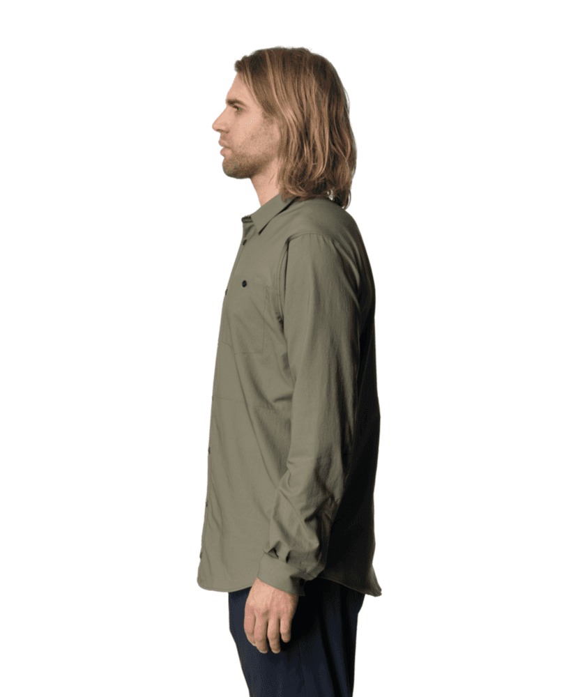 M's Longsleeve Shirt Sage Green, view: 2