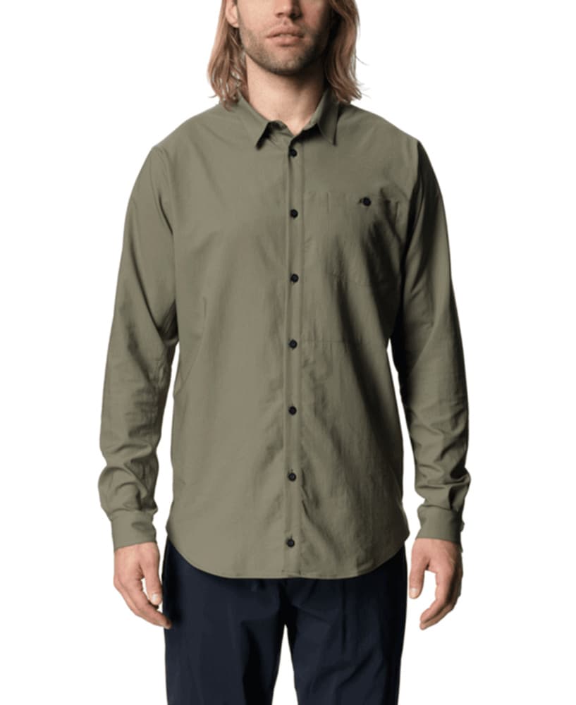 M's Longsleeve Shirt Sage Green, view: 0