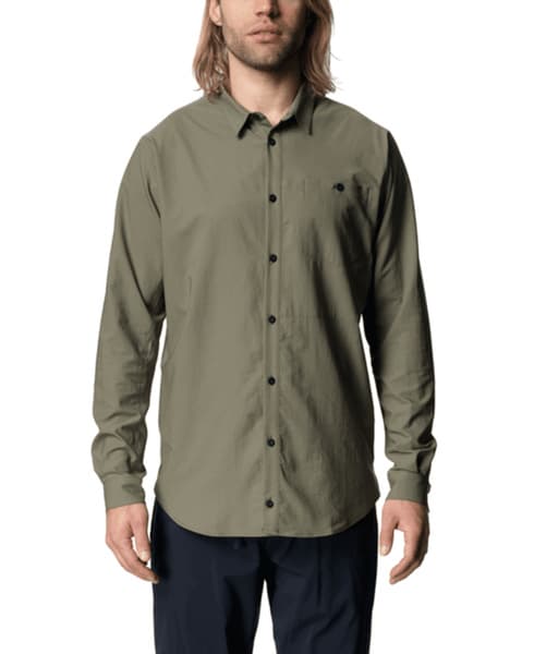 M's Longsleeve Shirt Sage Green, view: 0