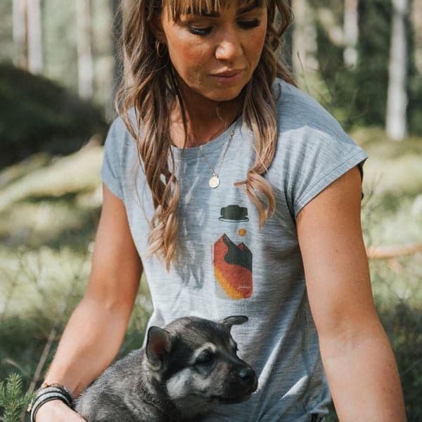 Fulu Merino Bottle T-Shirt W Light Grey, view: 2