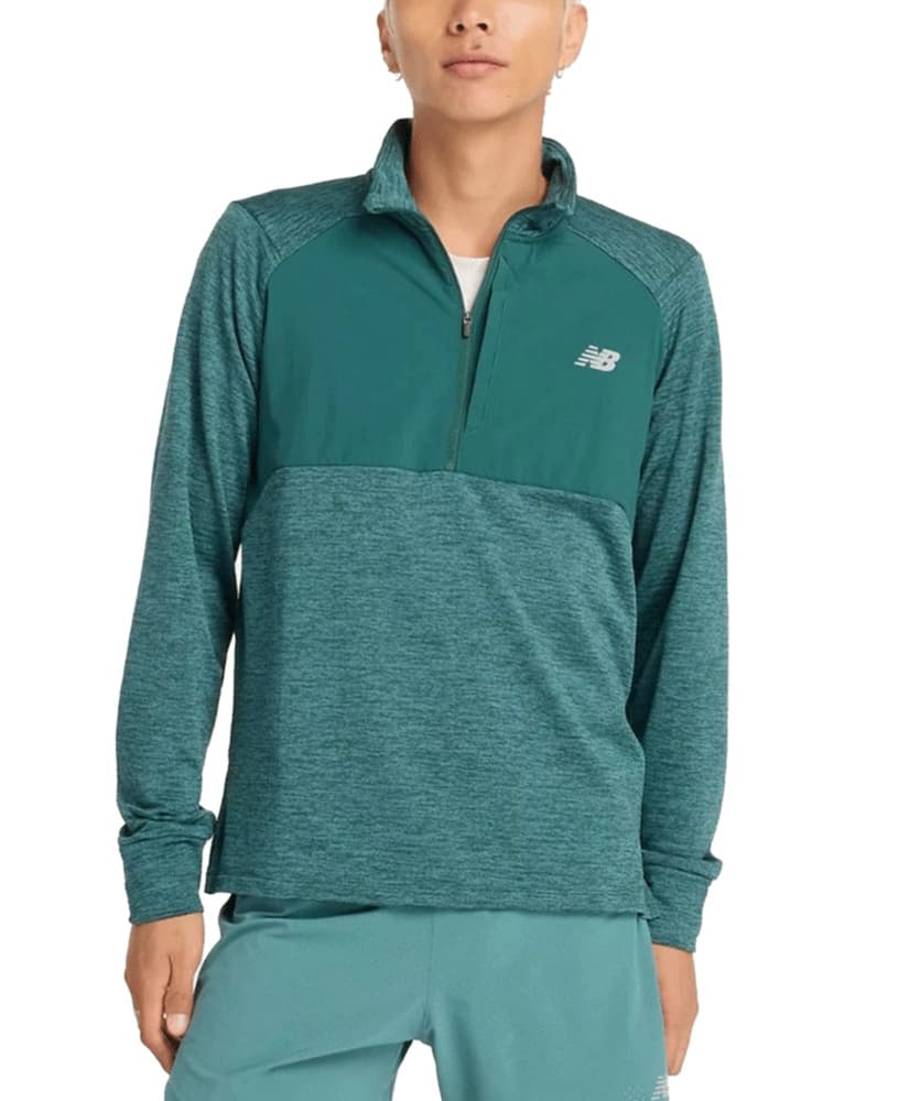 Athletics Heat Grid 1/2 Zip New Spruce, view: 0