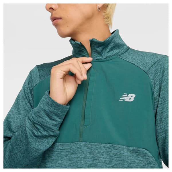 Athletics Heat Grid 1/2 Zip New Spruce, view: 4