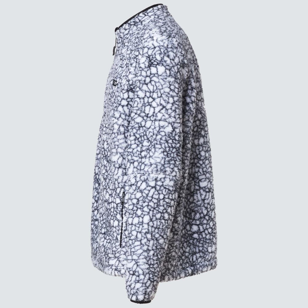 Hillside Sherpa FZ White Crackle Print, view: 2