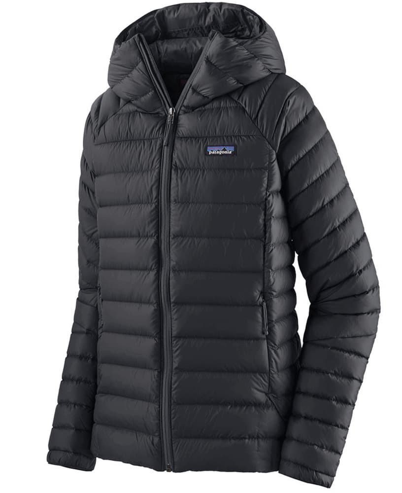 W's Down Sweater Hoody Black, view: 0