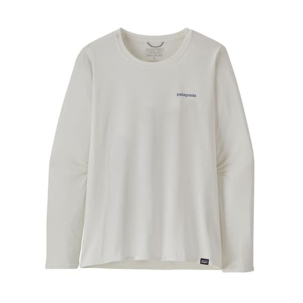 W's L/S Cap Cool Daily Graphic Shirt - Waters Boardshort Logo Light Plume Grey: White, view: 1