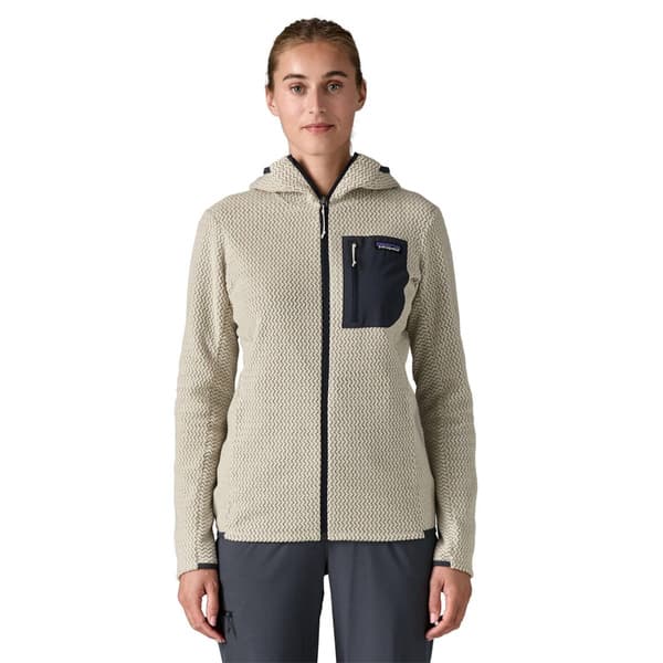 W's R1 Air Full-Zip Hoody Wool White, view: 1