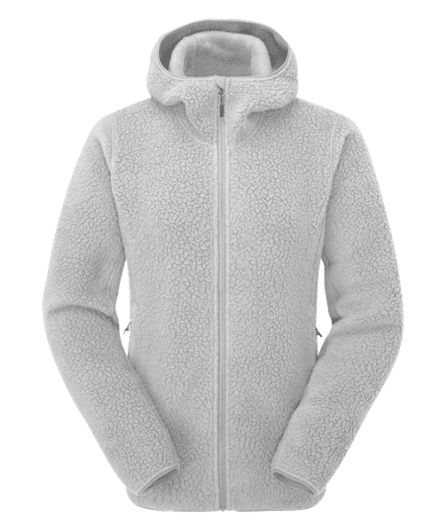 Shearling Hoody Wmns Pewter, view: 0