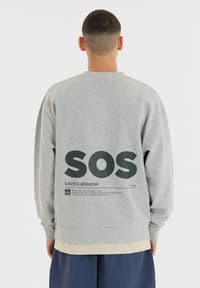 Bovec M Sweat Crew Neck Light Grey Melange - view: 3
