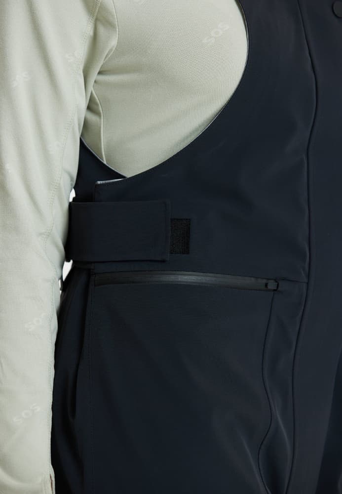 Lipno W Shell Bib Pants Black, view: 7