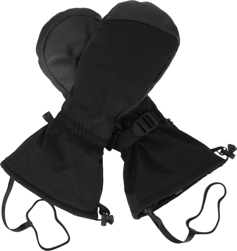 Ohau Long Mitten Gloves V1 Black, view: 1