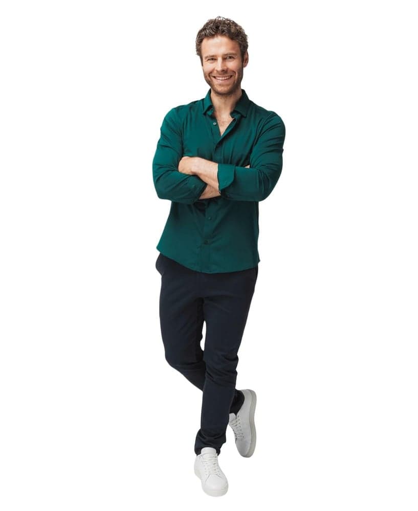 Marcus Slim Sky Blue Bottle Green, view: 3