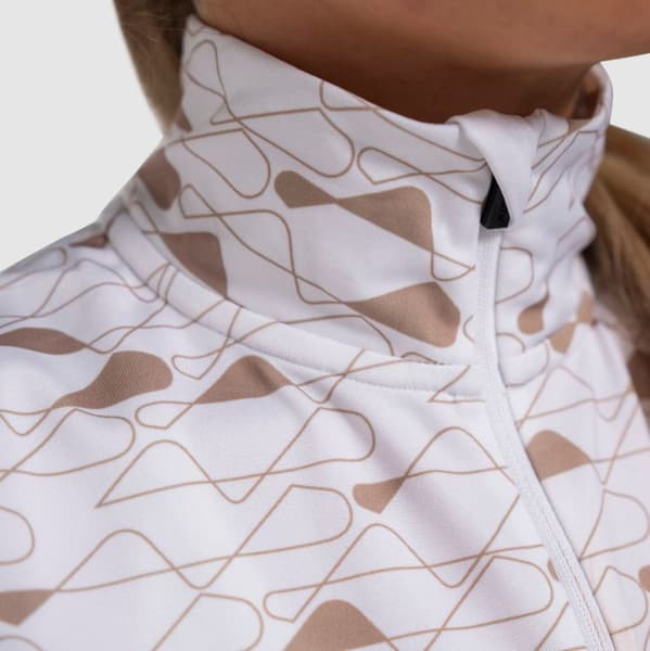 Infinity Light Half Zip W Bright White/Dune, view: 2