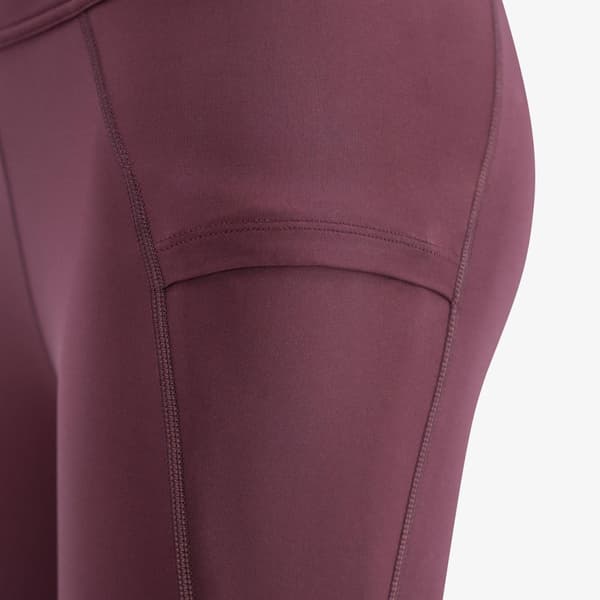 Pace High Waist Cropped Tights W Plum, view: 3