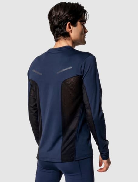 Pace NTS Long Sleeve Baselayer Top M Dark Navy/Black, view: 2