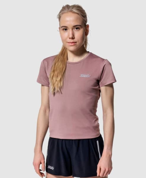 Pace NTS Short Sleeve Baselayer Top W Light Plum, view: 2