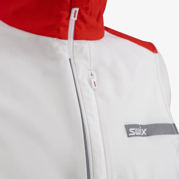 Roadline Wind Vest M Bright White/Fiery Red, view: 2