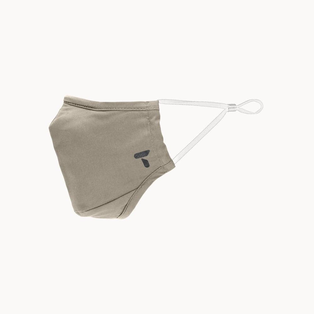 Face Mask m/ 2stk filter Whitecap/Khaki, view: 2