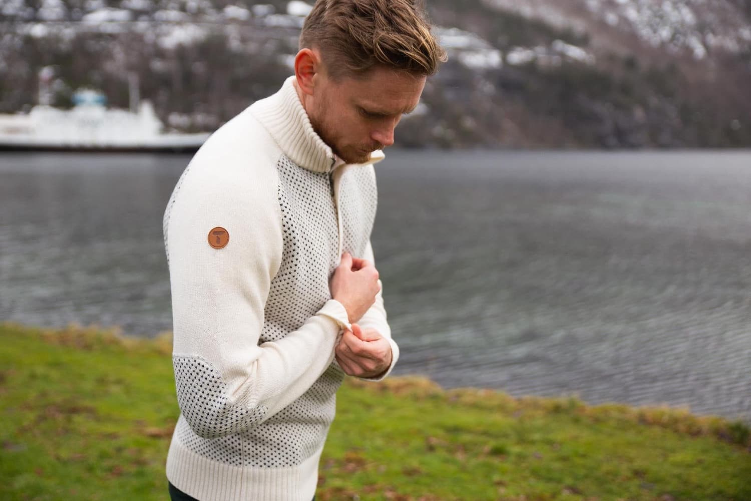 M Robin Low Half Zip Jet Stream, view: 5