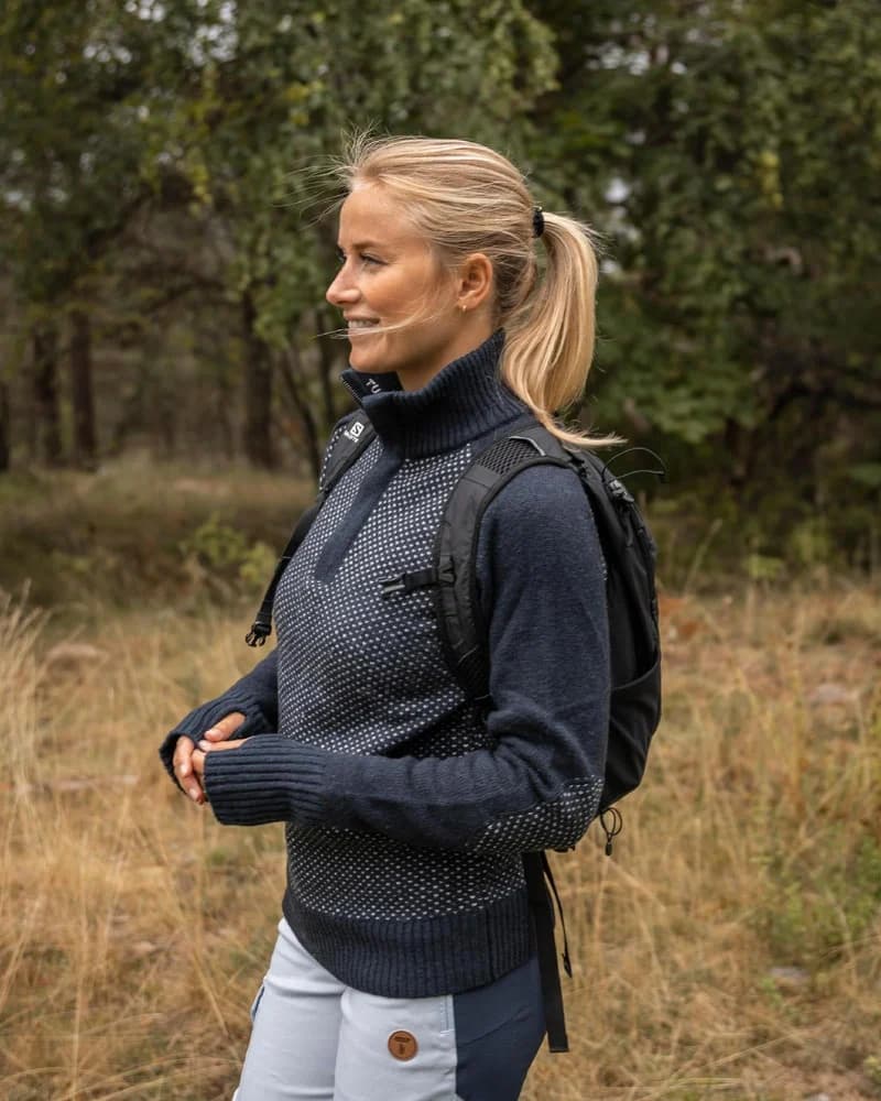 W Robin Low Half Zip Sky Captain, view: 9