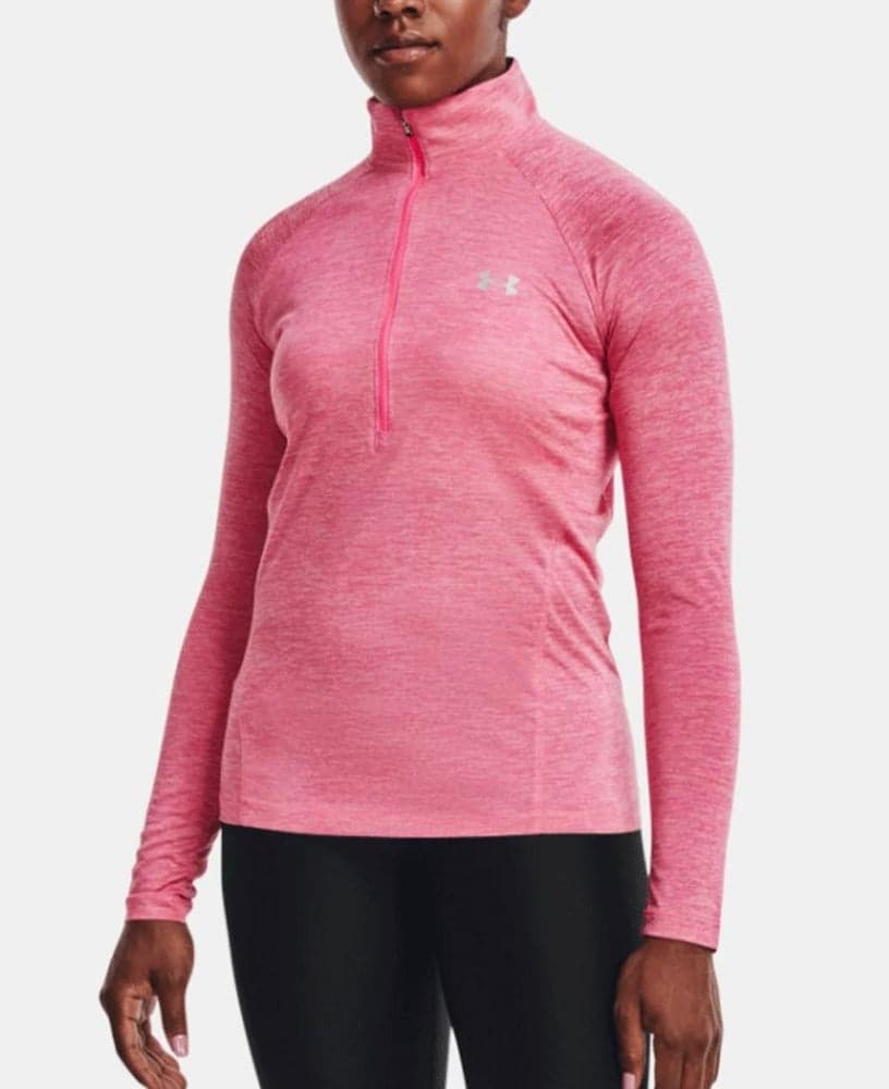 Tech 1/2 Zip - Twist Wmn Retro Pink/Metallic Silver, view: 0