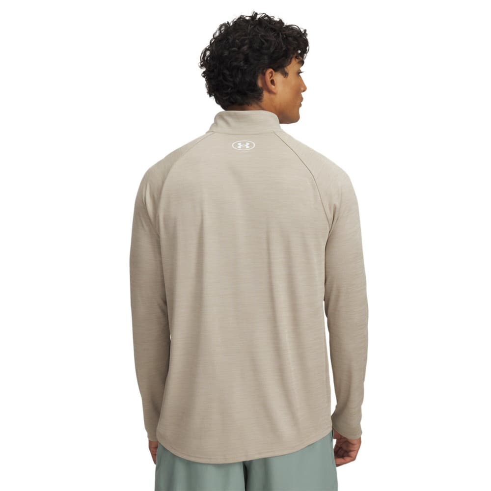 Tech Textured 1/2 Zip City Khaki, view: 1