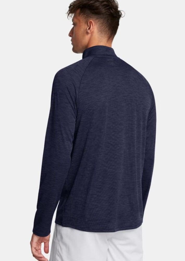 Tech Textured 1/2 Zip Midnight Navy, view: 1