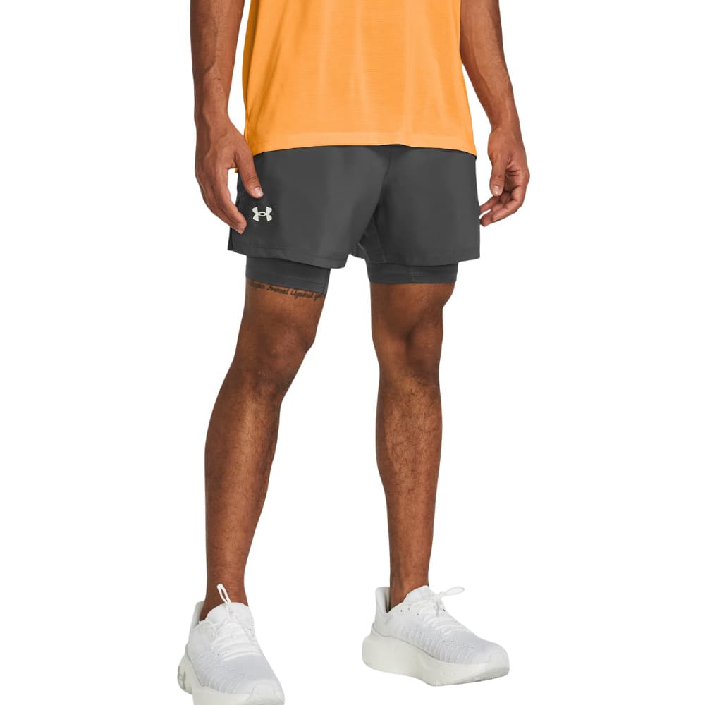 UA Launch 5'' 2-In-1 Shorts Castlerock, view: 4