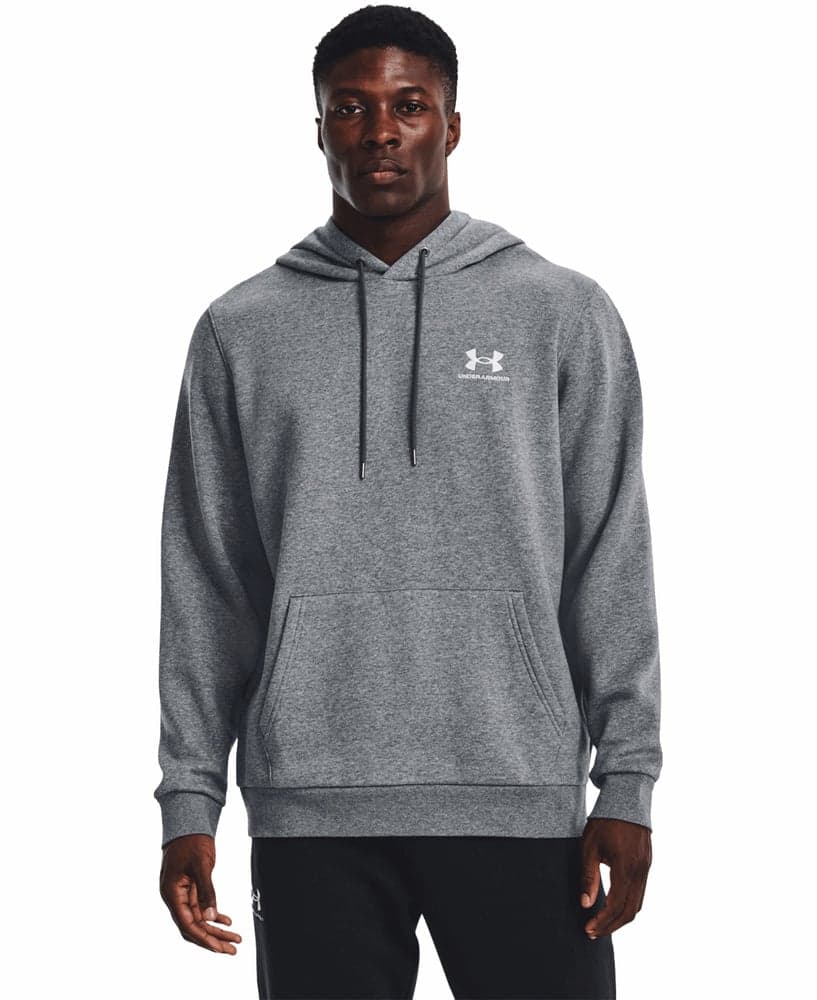 Essential Fleece Hoodie Pitch Gray Medium Heather/White, view: 0