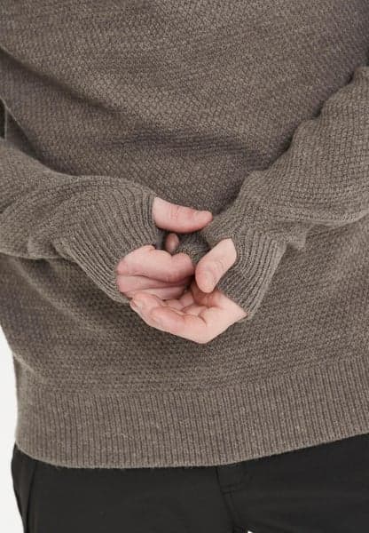 Santus M half Zip Knit Dark Grey Melange, view: 3