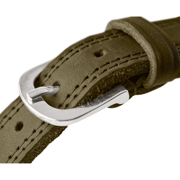 Collar Lemvig 45/S Leather Cognac/Olive Green, view: 2