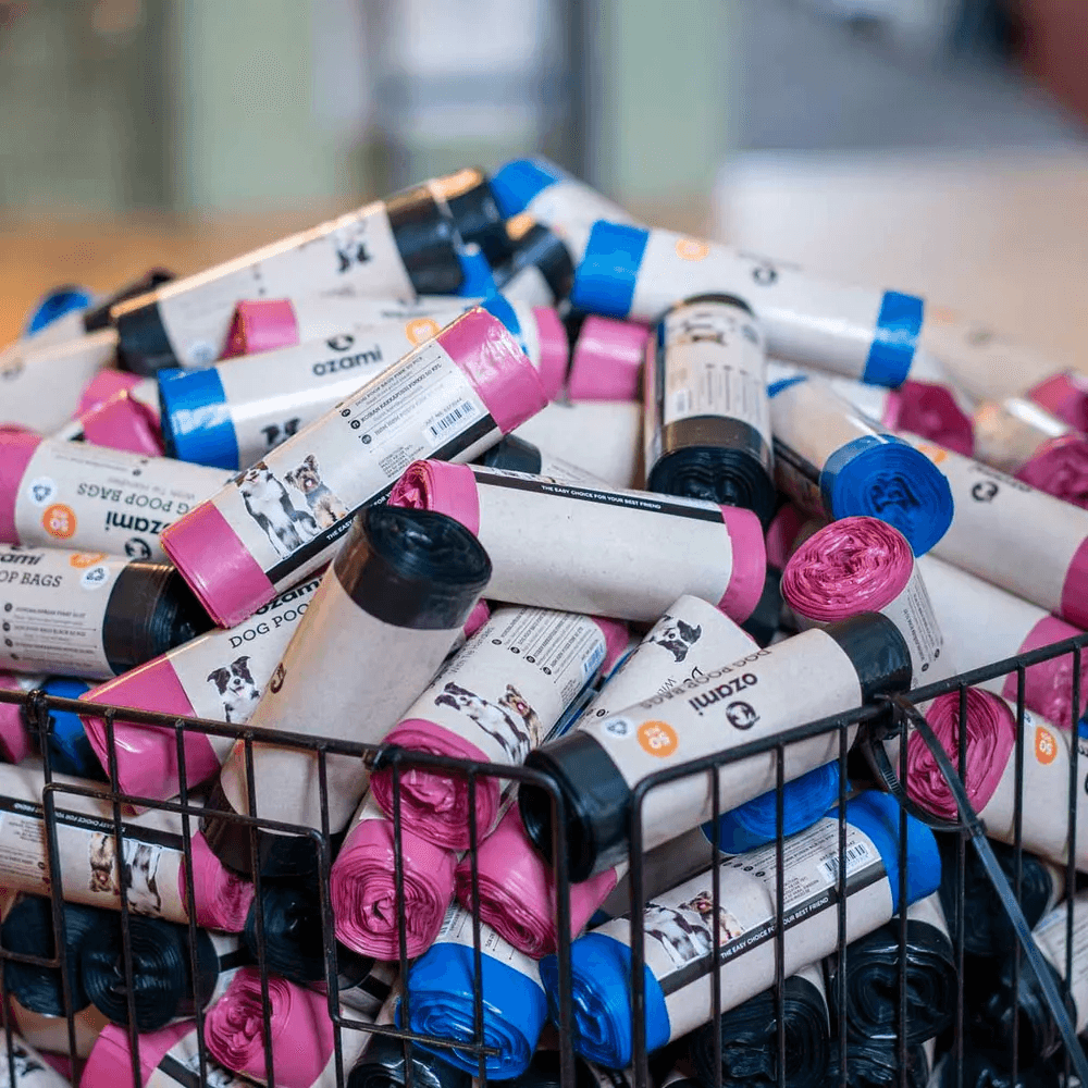 Dog Poop Bag with Handle Black 130x340 mm, view: 2