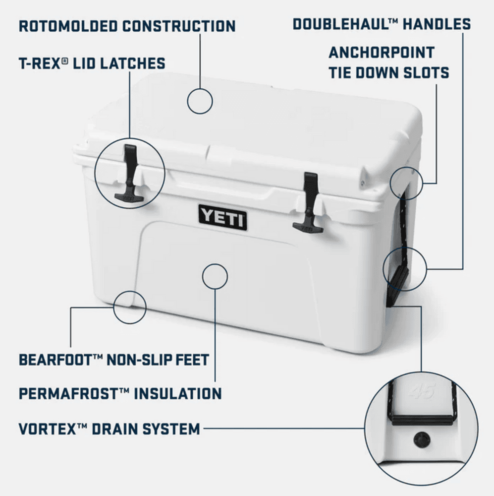 Tundra 45 Cool Box White, view: 3