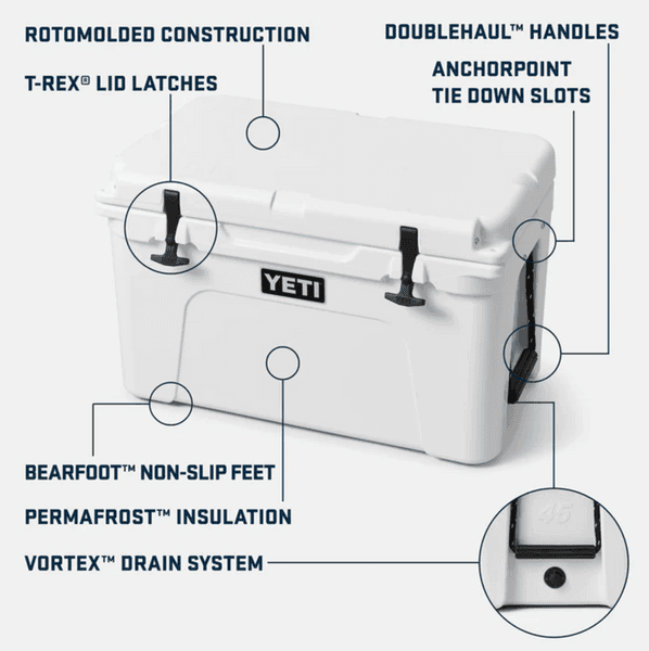 Tundra 45 Cool Box White, view: 3