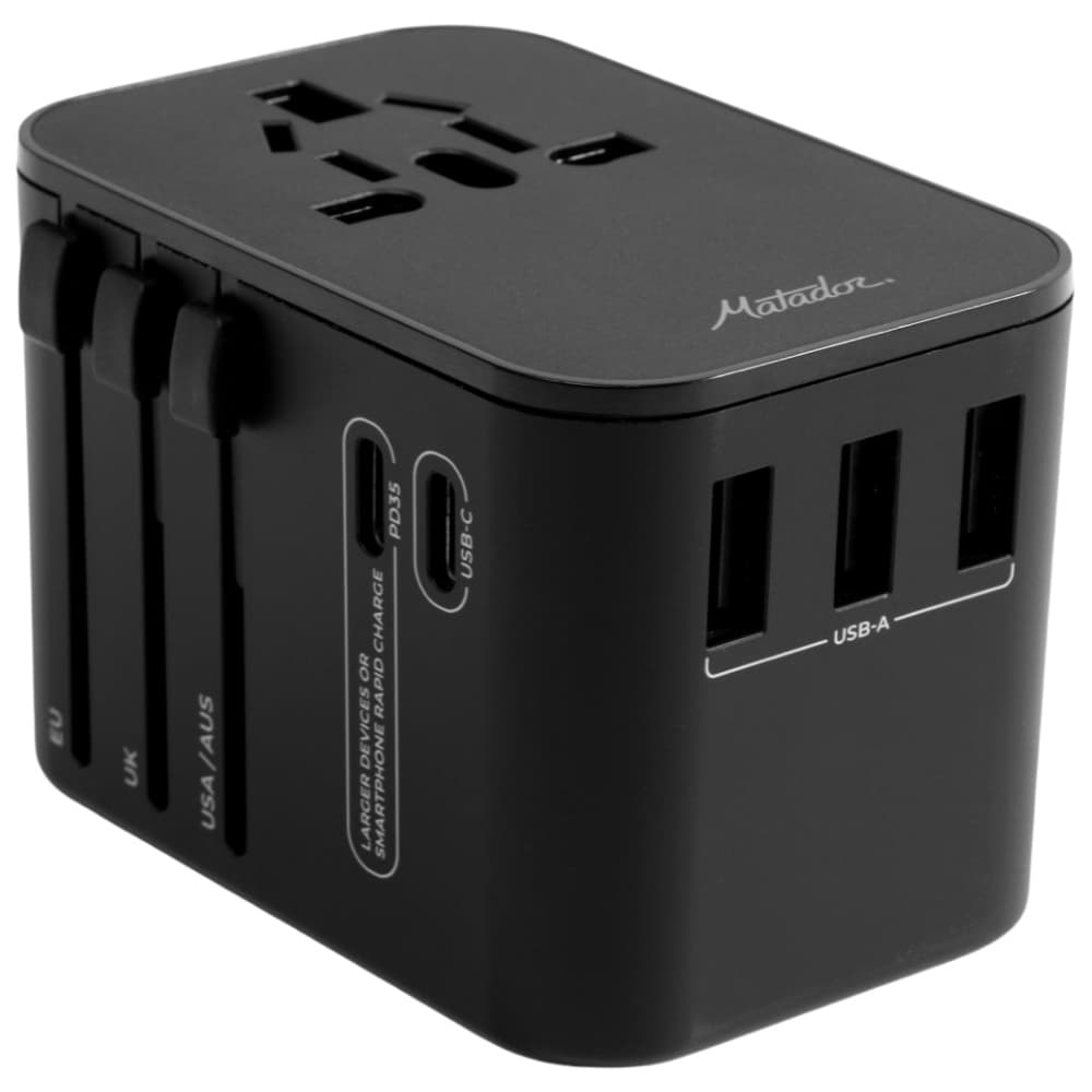 Global Travel Adapter Black, view: 1