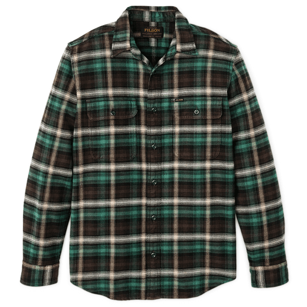 Vintage Flannel Work Shirt Brown / Cream / Multi Plaid, view: 0