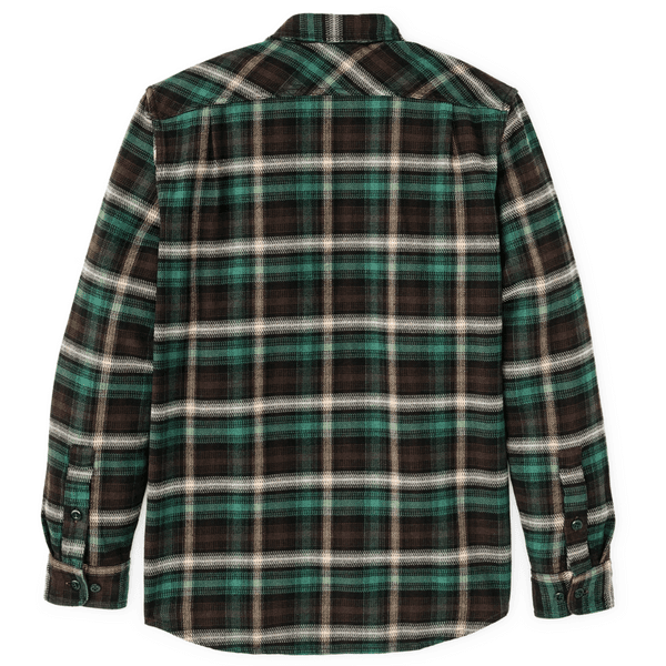 Vintage Flannel Work Shirt Brown / Cream / Multi Plaid, view: 1