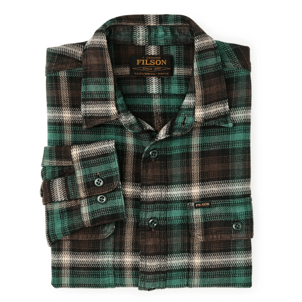 Vintage Flannel Work Shirt Brown / Cream / Multi Plaid, view: 2